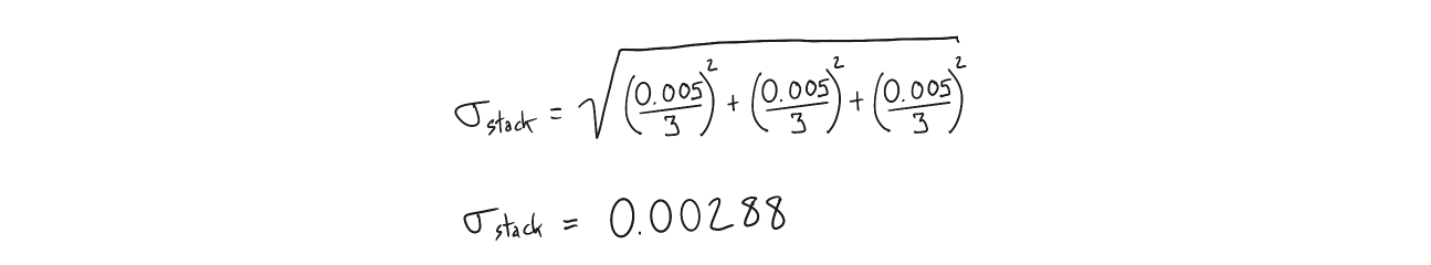 Sheet standard deviation calculation
