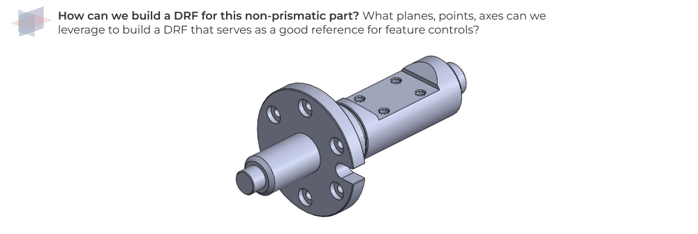 Cylindrical component with counterbored flange