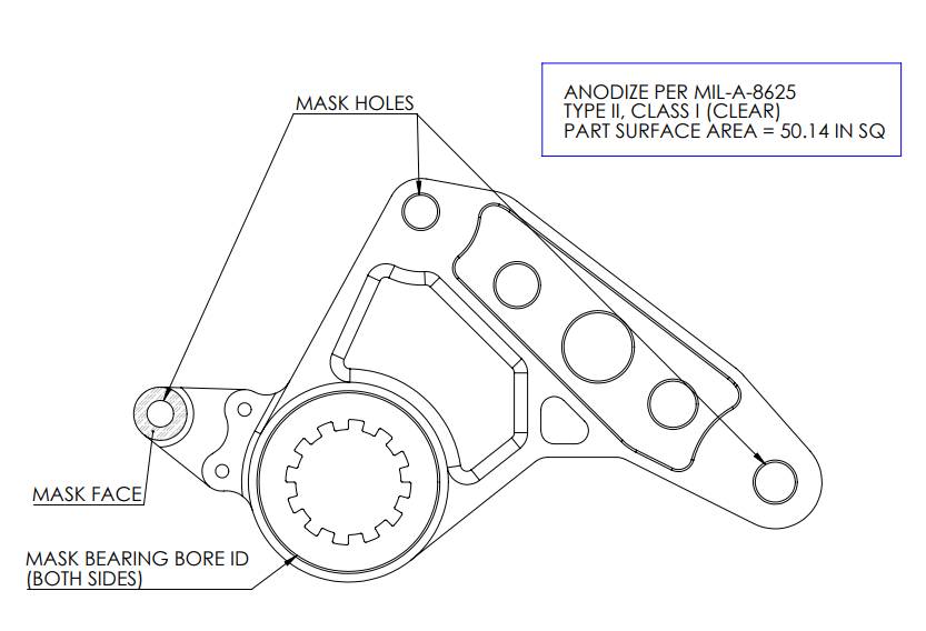 Example anodizing drawing